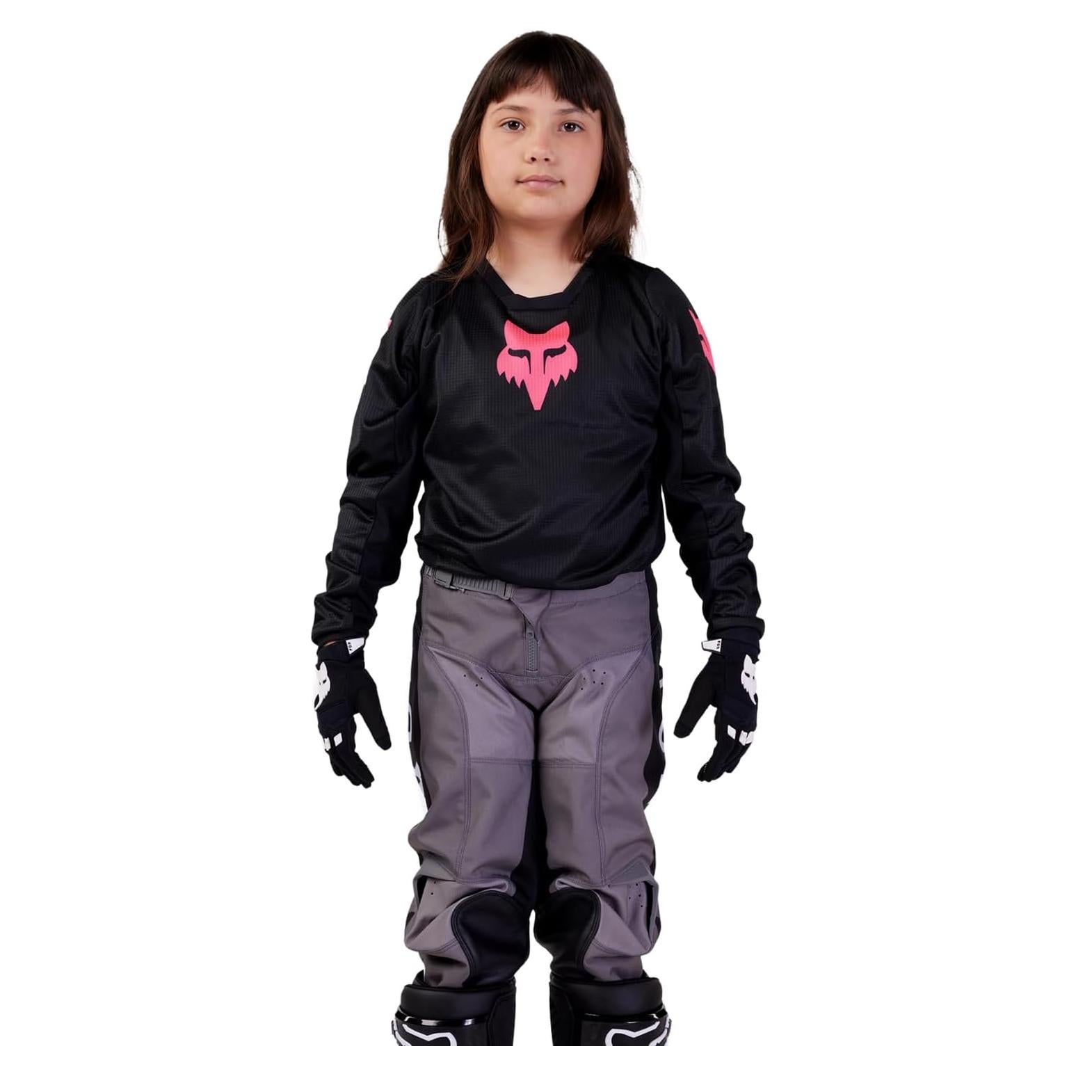 Jersey de Motocross Fox Racing Blackout Niñas Negro