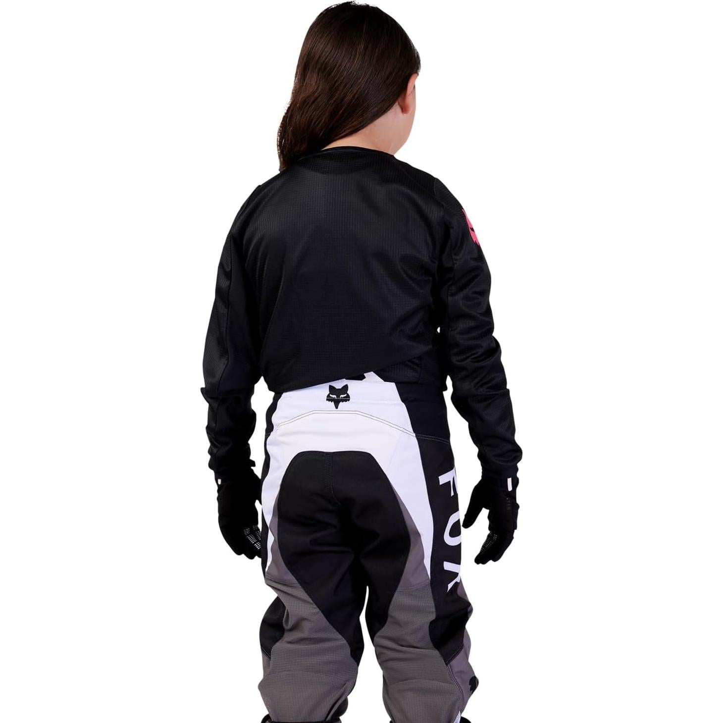 Jersey de Motocross Fox Racing Blackout Niñas - Negro