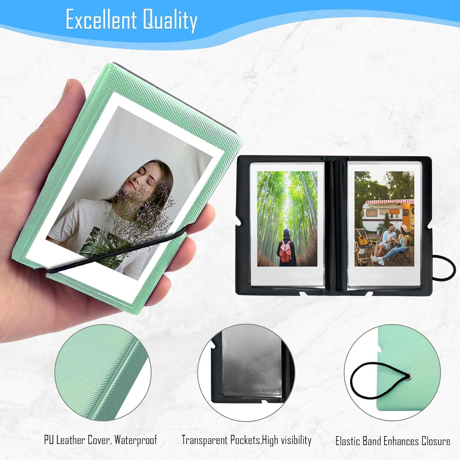 Álbum de Fotos Mini Losneg Verde Menta 32+1 Bolsillos