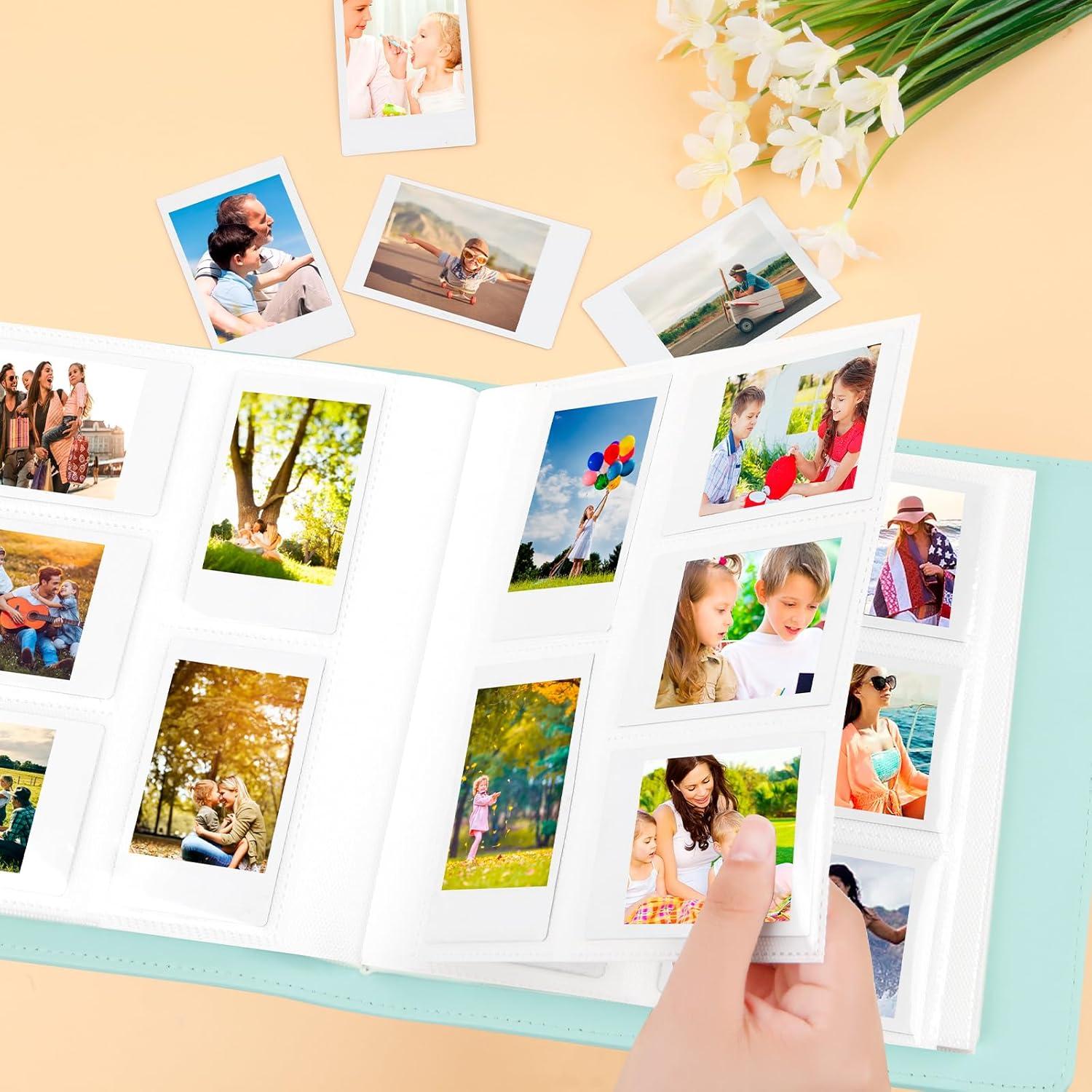 Álbum de fotos mini Ruibytree 360 bolsillos Verde