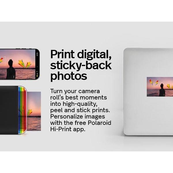 Papel fotográfico Polaroid Hi-Print 2x3" - 20 hojas autoadhesivas