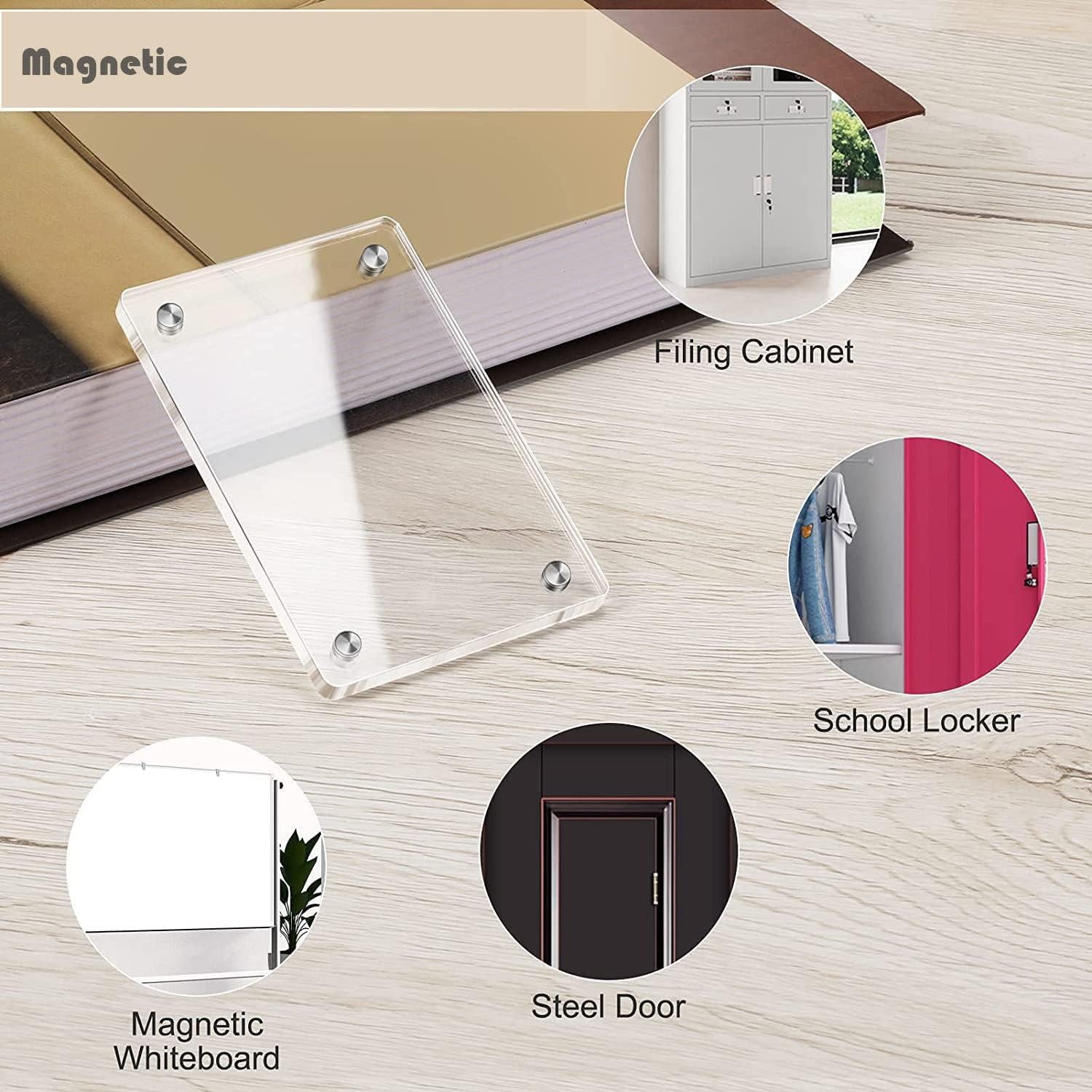 Marcos Magnéticos Acrílicos Orga'Neat para Fotos 6x9 cm - Paquete de 4