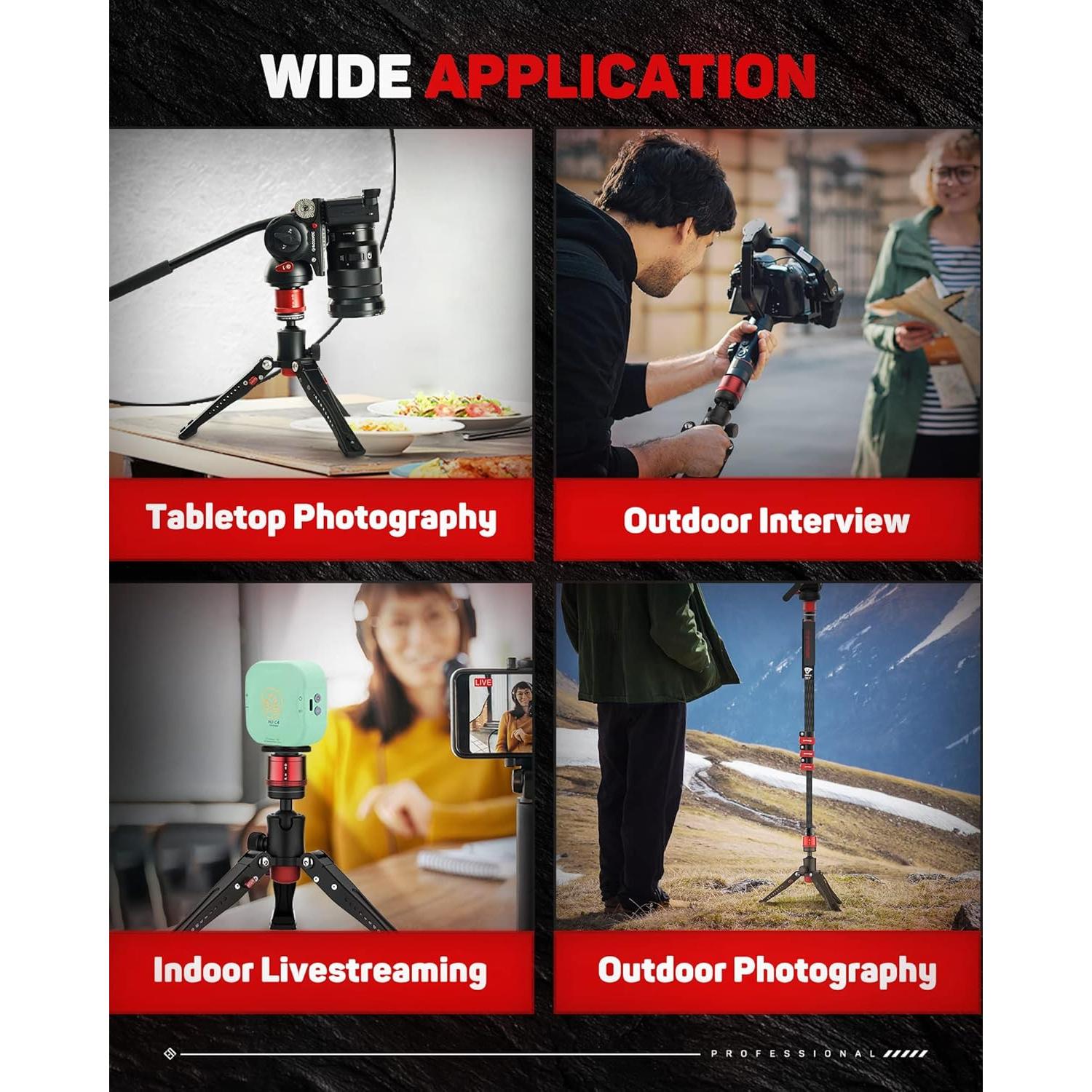 Trípode Mini Profesional IFOOTAGE BASE para Fotografía