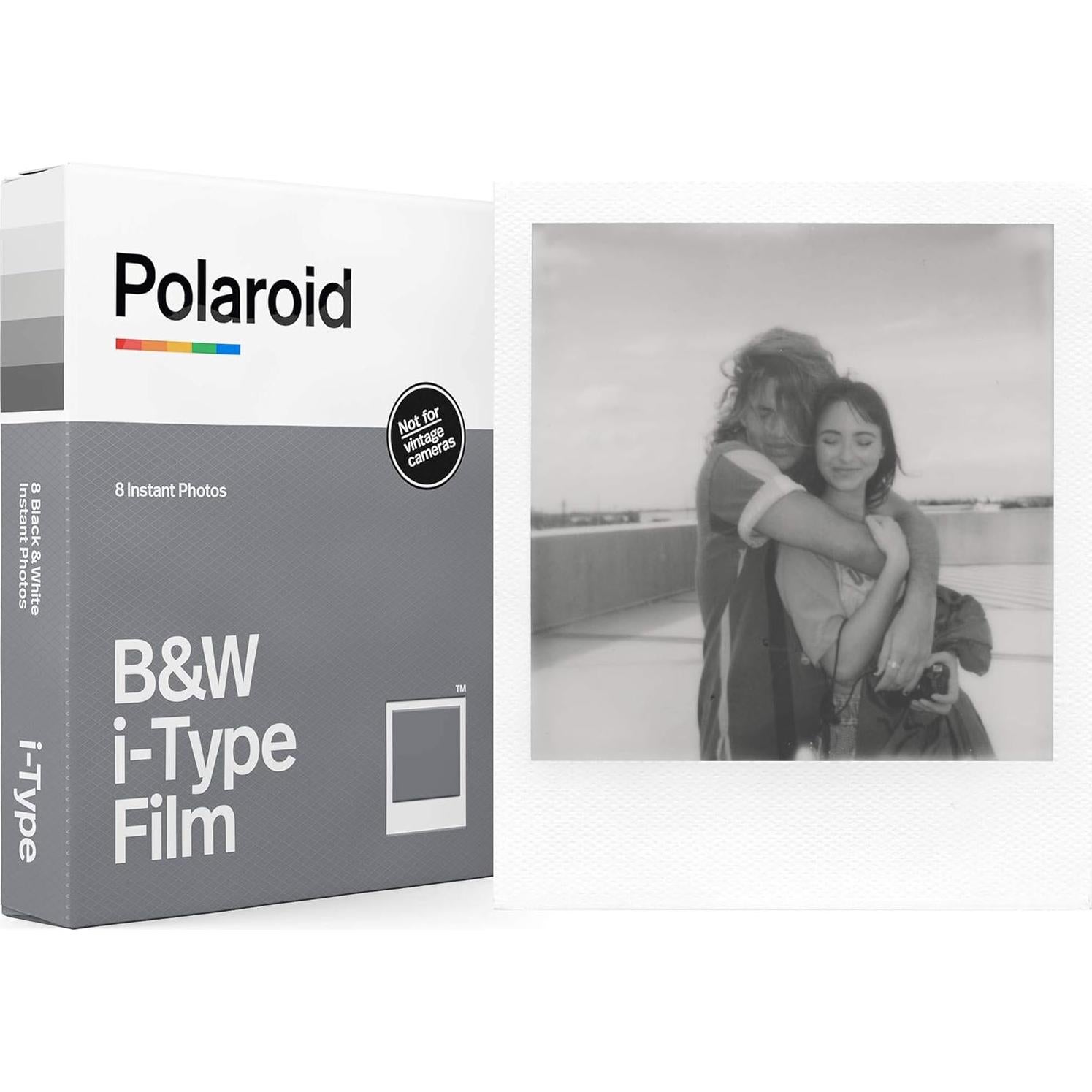 Película Instantánea Polaroid i-Type Blanco y Negro - 8 Fotos