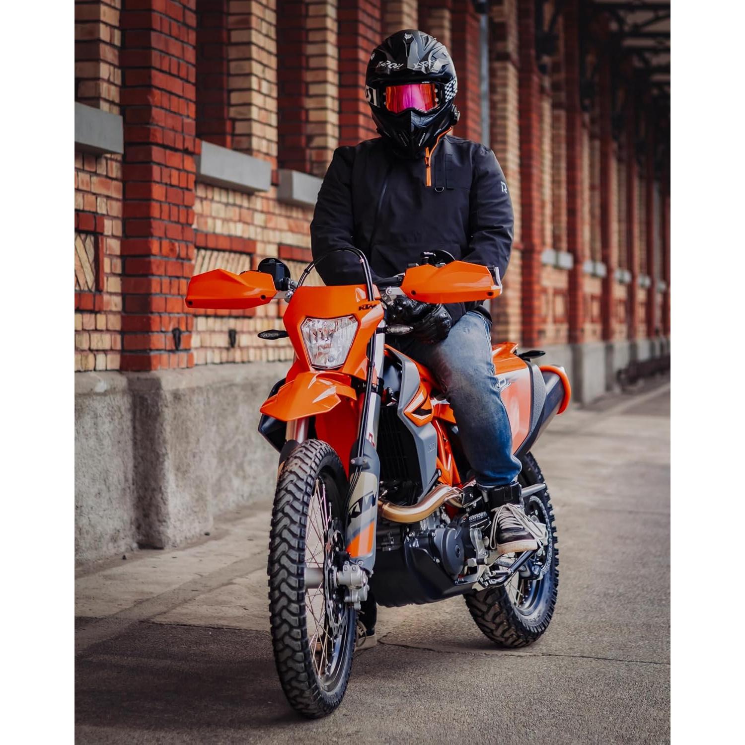 Chaqueta de Motocicleta RIDEIRON MJ5502 Negra M con Armadura CE