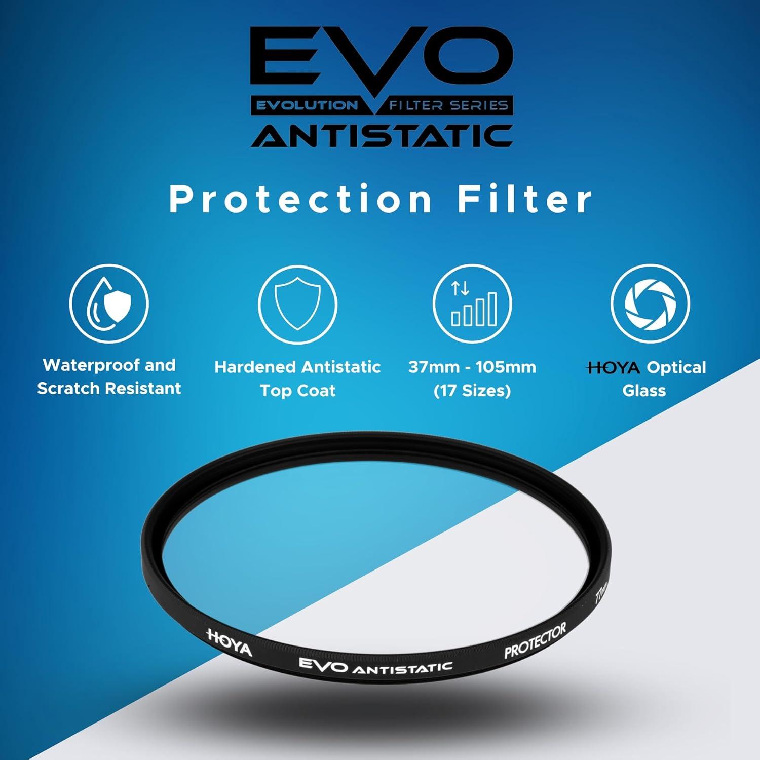 Protector de Lente Antiestático Hoya EVO 37mm - Vidrio Óptico Premium