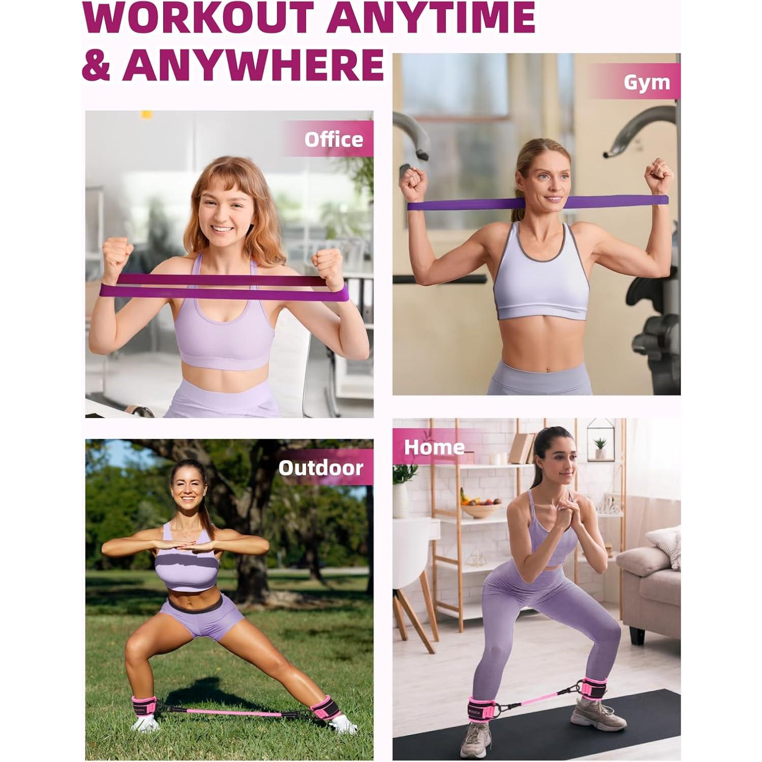 Juego de Bandas de Resistencia Mexlyca JS01 - 8 Piezas para Ejercicio