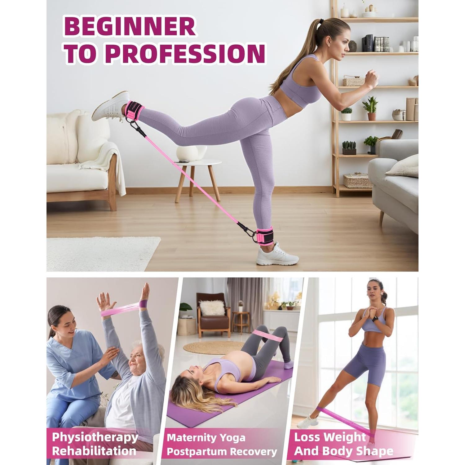 Juego de Bandas de Resistencia Mexlyca JS01 - 8 Piezas para Ejercicio