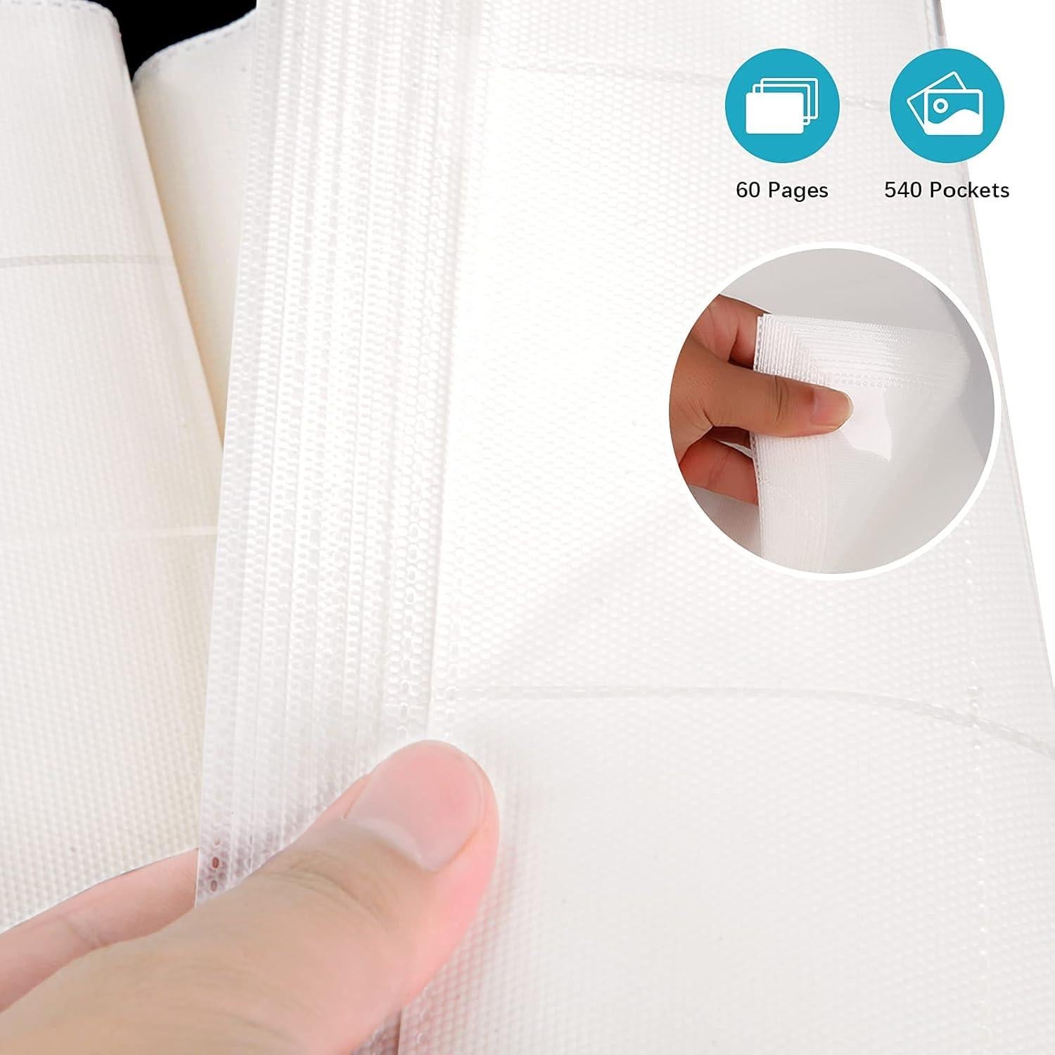 Álbum de Fotos 540 Bolsillos Ruibytree Negro Impermeable