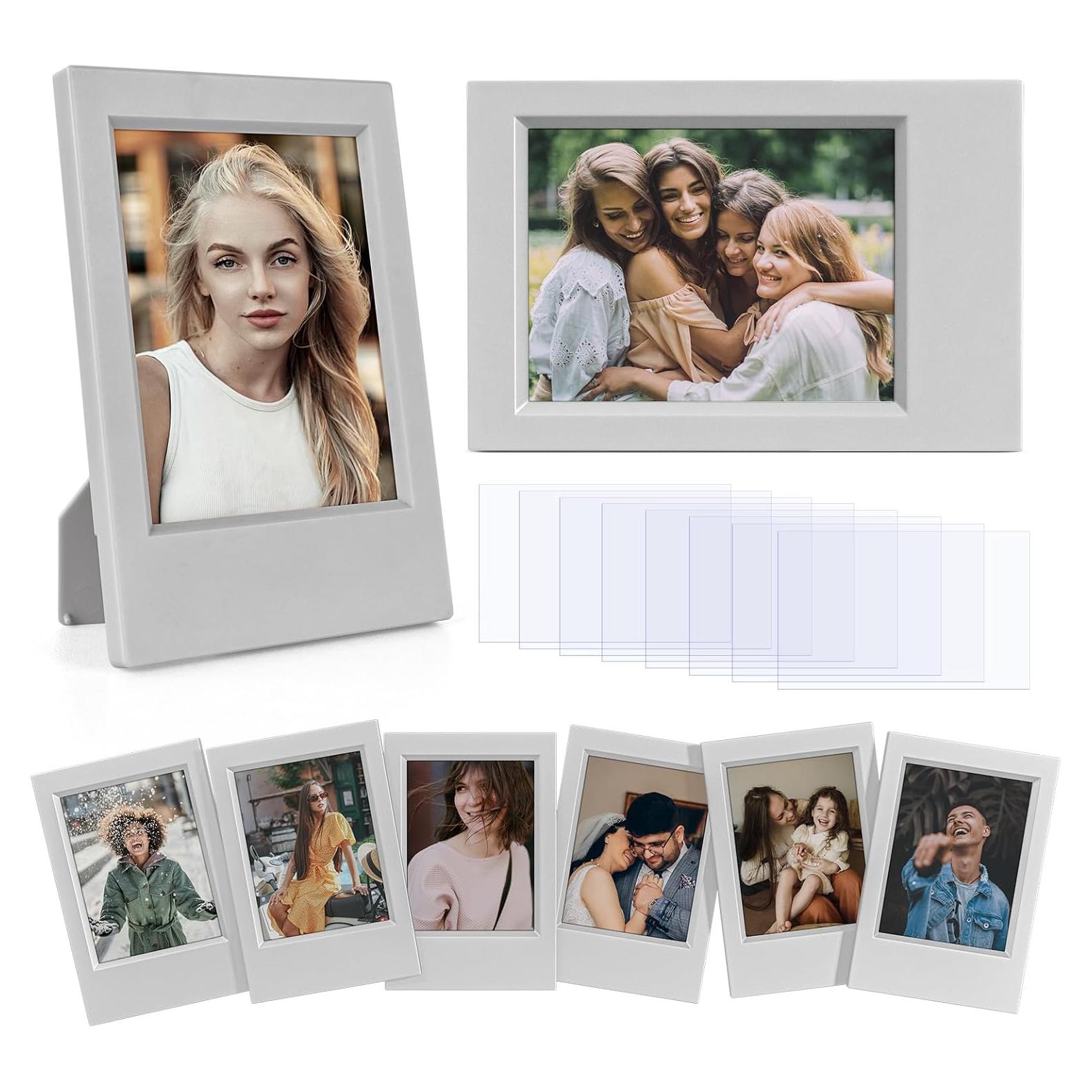 Marcos de Foto Mini 2x3 HIYQIN - Paquete de 8 Gris