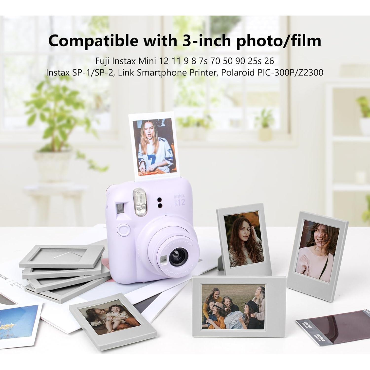 Marcos de Foto Mini 2x3 HIYQIN - Paquete de 8 Gris