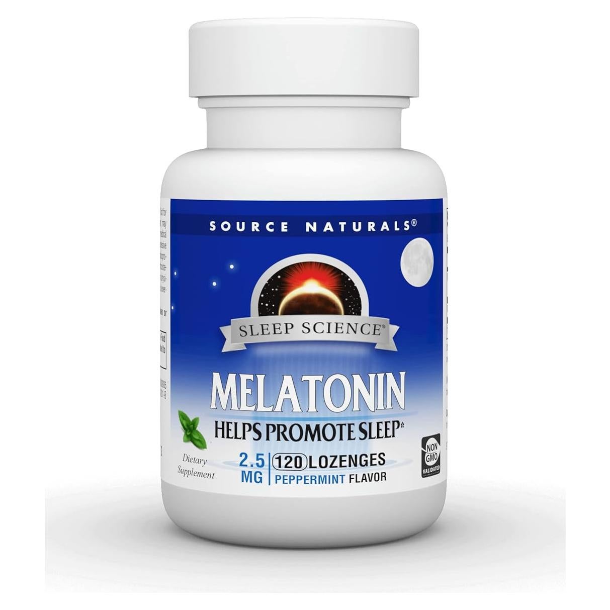 Melatonina 2.5mg Source Naturals 120 Pastillas Sabor Menta