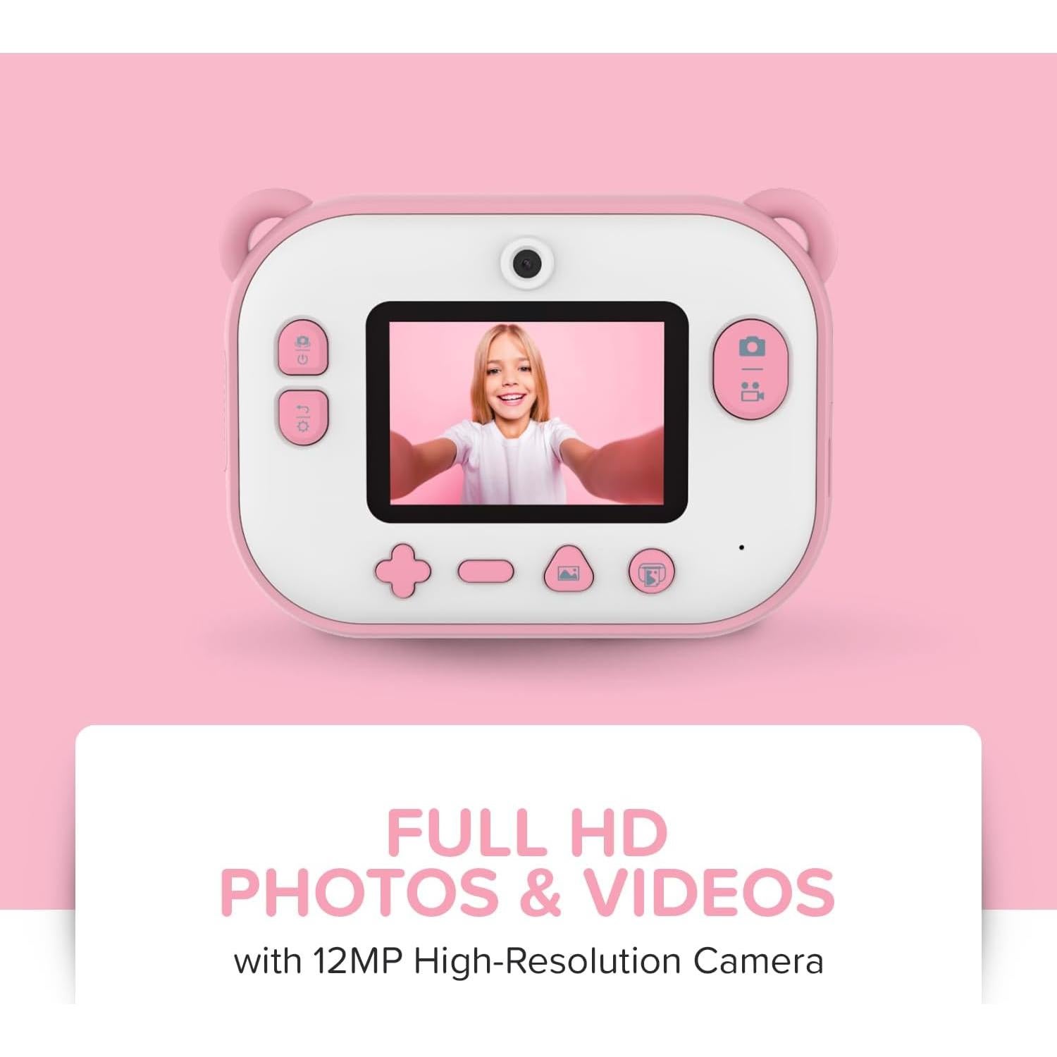 Cámara Instantánea myFirst Insta 2 Rosa 12MP Video 1080P