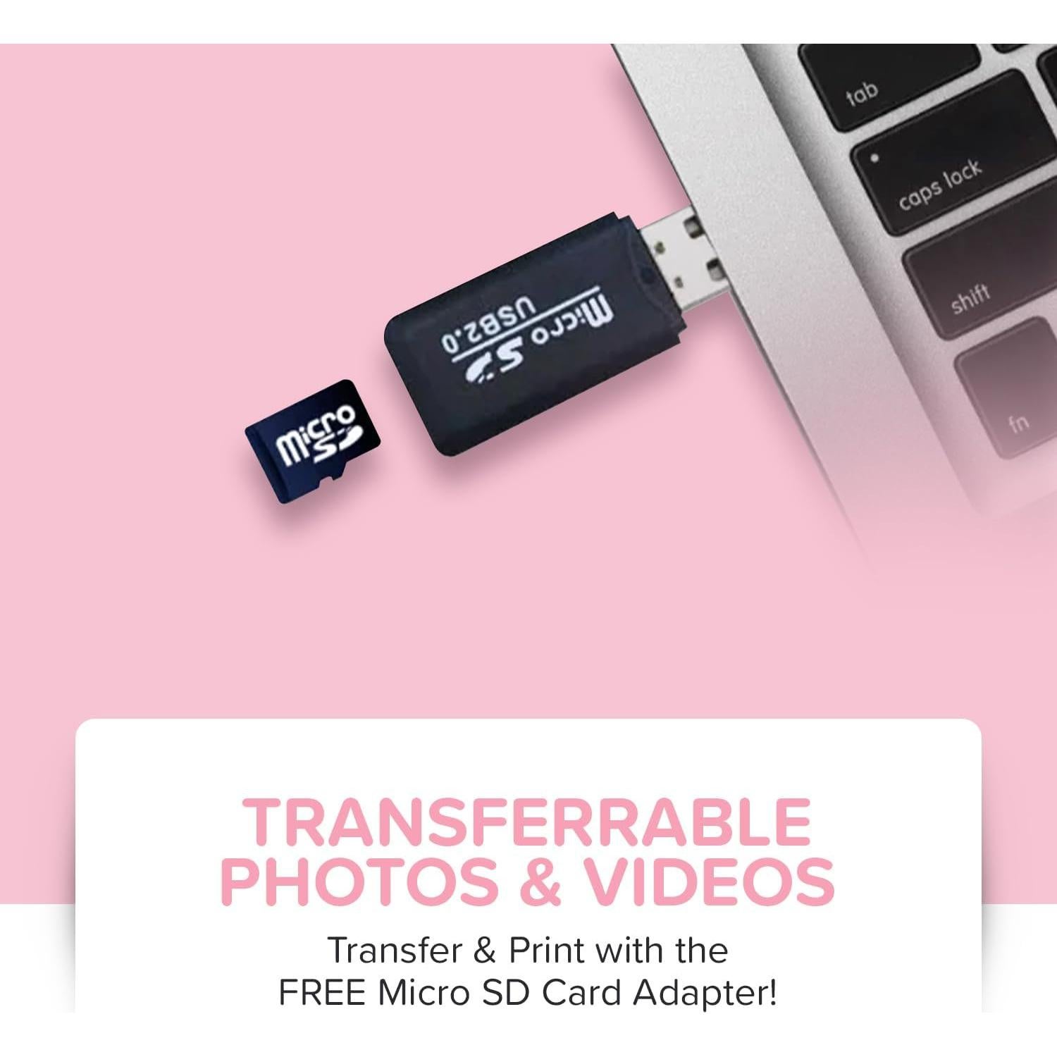 Cámara Instantánea myFirst Insta 2 Rosa 12MP Video 1080P