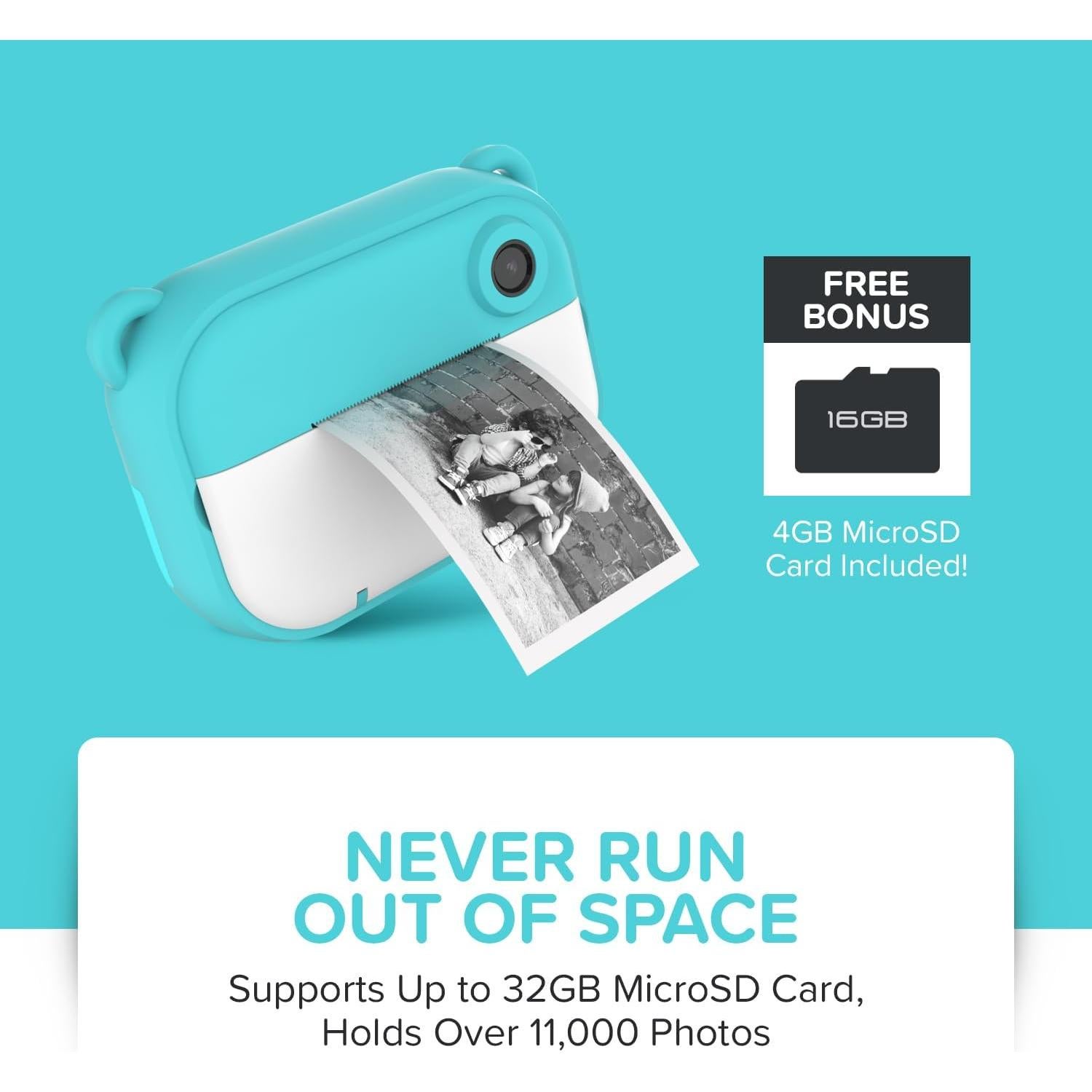 Cámara Instantánea myFirst Insta 2 Rosa 12MP Video 1080P