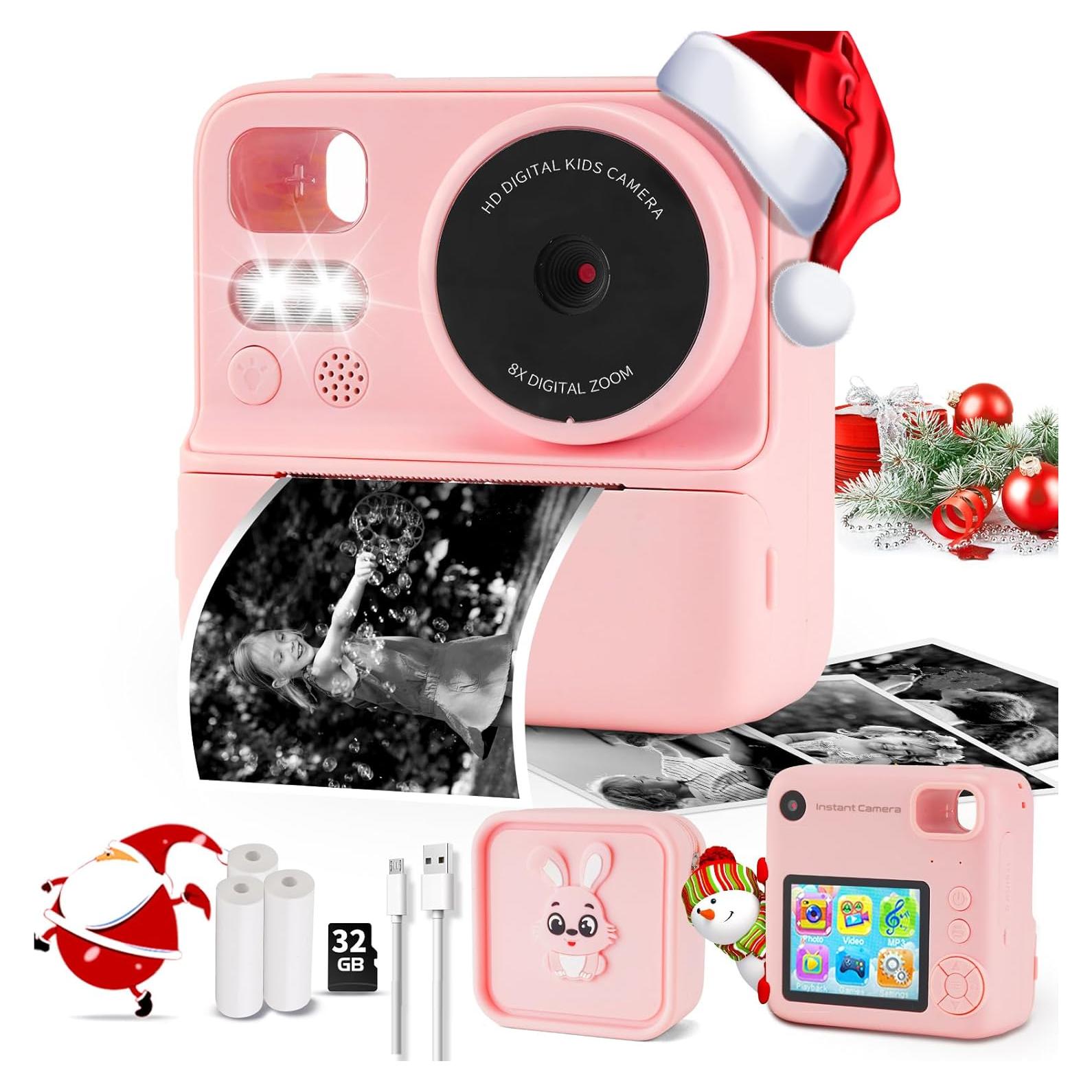 Cámara Instantánea para Niños Chantkin Rosa 12MP Dual Lentes