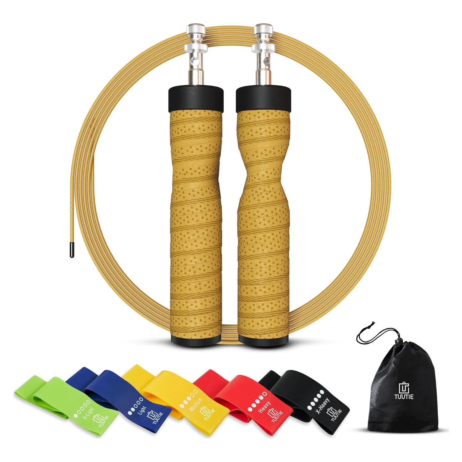 Cuerda de Salto Ajustable TUUTIE - Fitness, Cardio y Boxeo