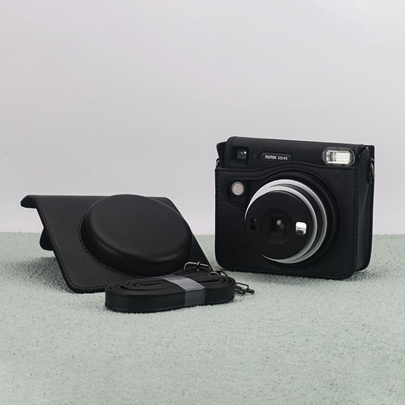 Funda de cámara Frankmate para Fujifilm Instax SQ40/SQ1 - Cuero PU Negro