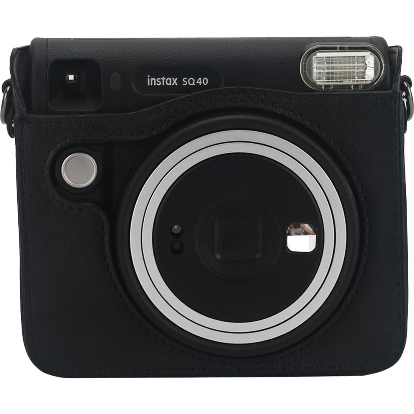 Funda de cámara Frankmate para Fujifilm Instax SQ40/SQ1 - Cuero PU Negro