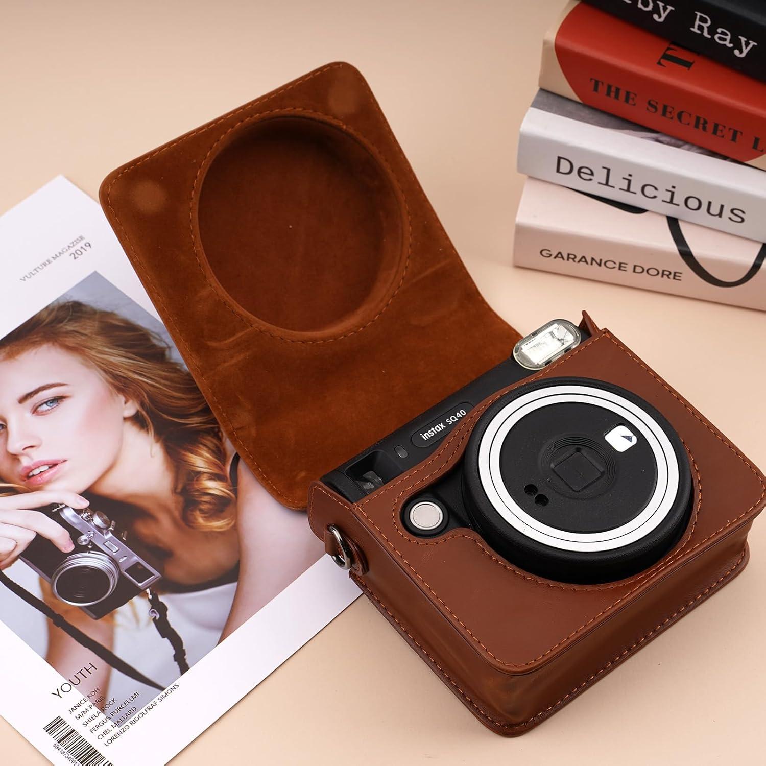 Funda Protectora Frankmate para Cámara Fujifilm Instax SQ40/SQ1 con Correa Ajustable