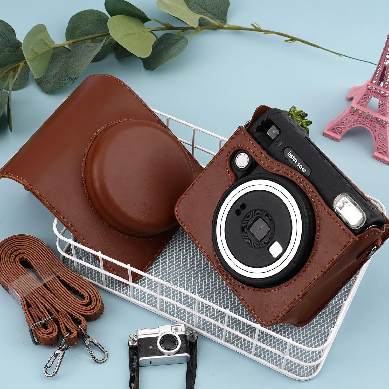 Funda Protectora Frankmate para Cámara Fujifilm Instax SQ40/SQ1 con Correa Ajustable