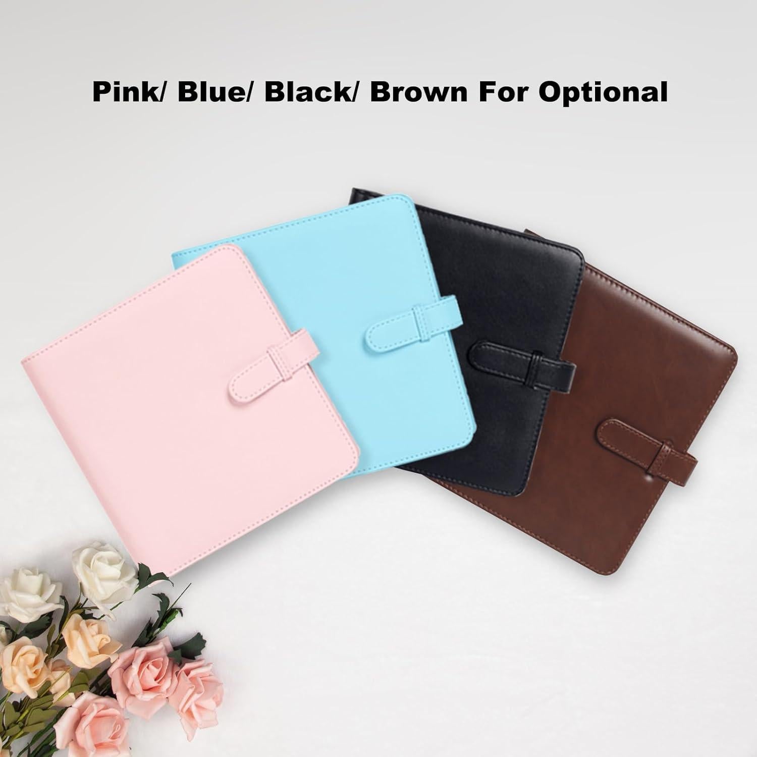 Álbum de Fotos Aisnyho 288 Bolsillos Cuero Marrón 20x19.5 cm