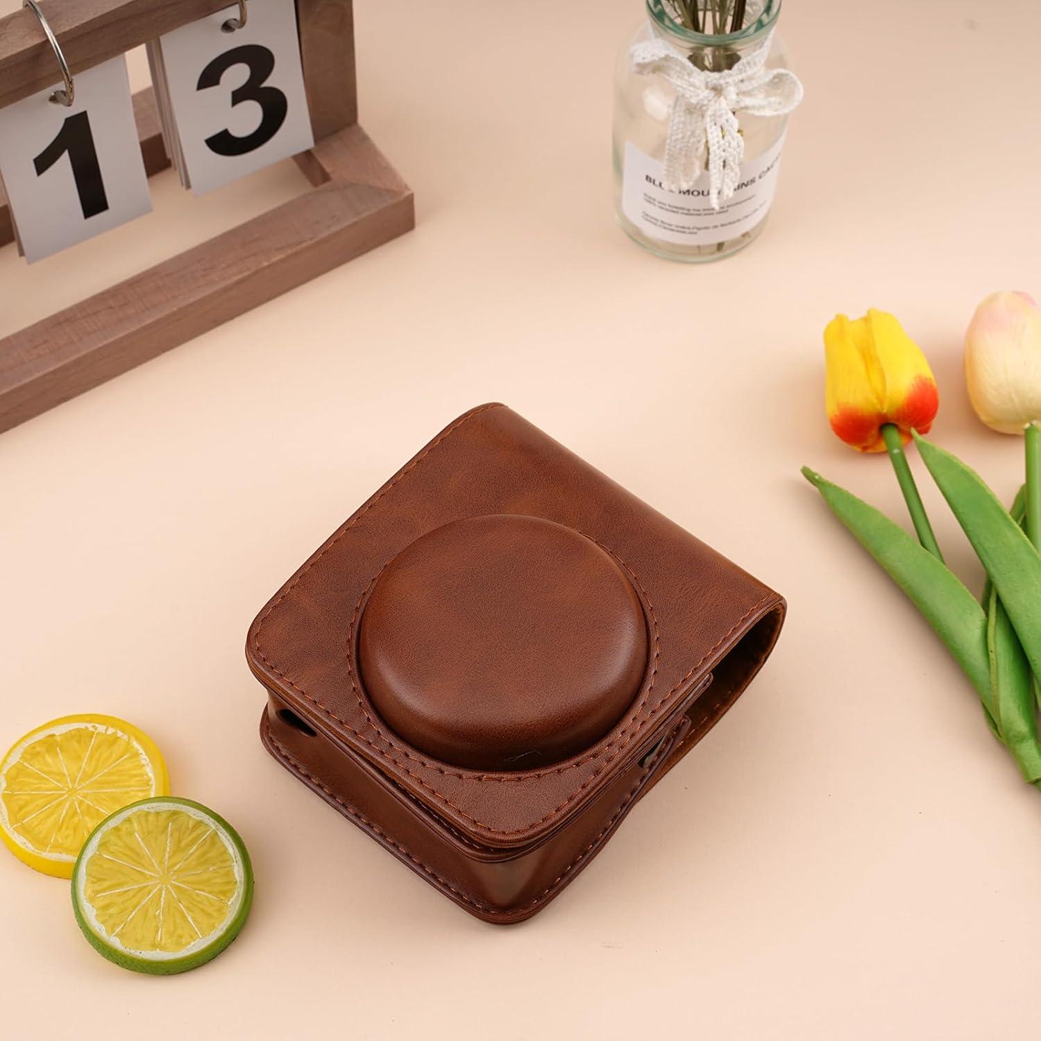 Funda Protectora Frankmate para Fujifilm Instax Mini 90 Marrón