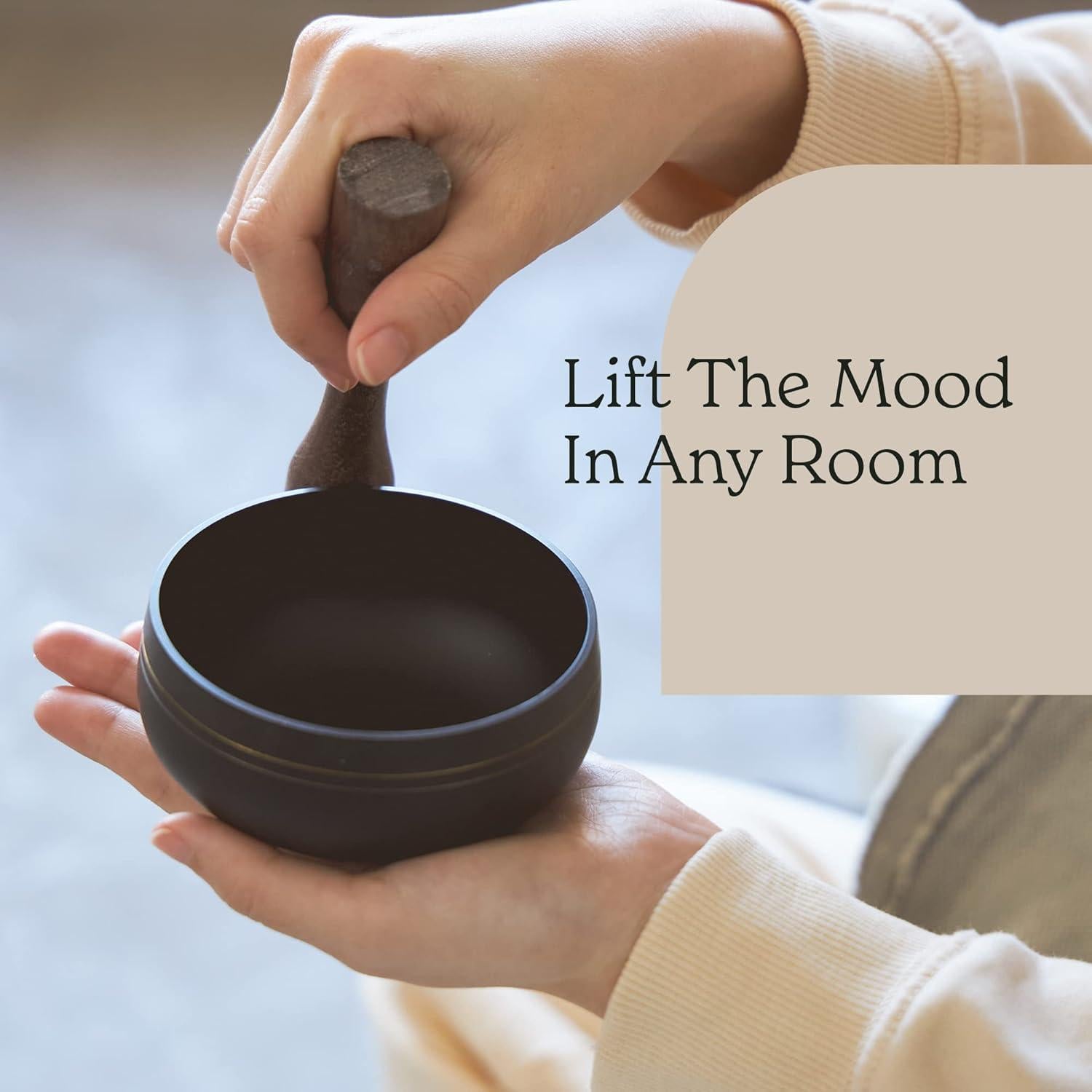 Cuencos Tibetanos Mindful & Modern | Negro | 11.68 cm