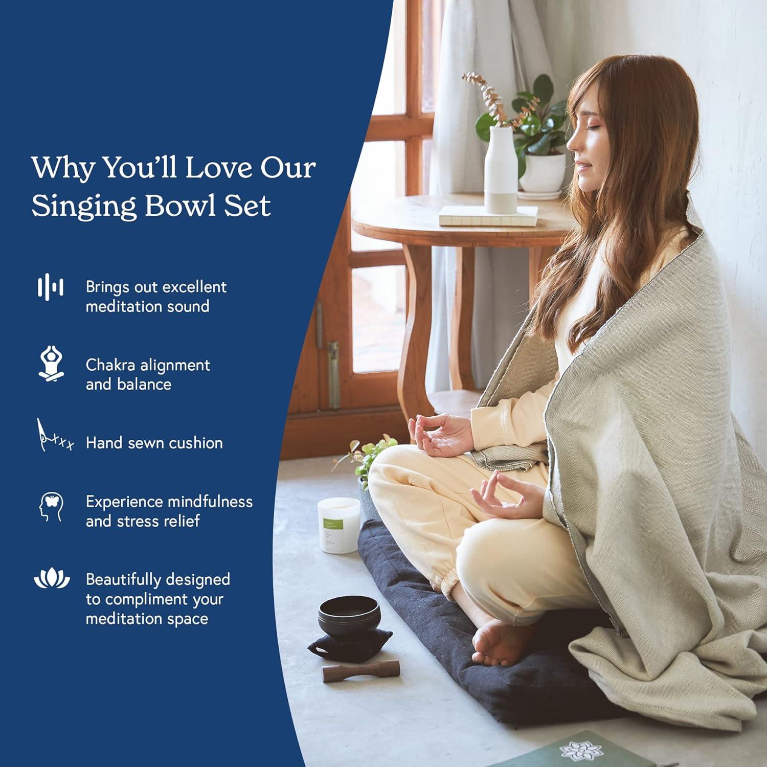 Cuencos Tibetanos Mindful & Modern | Negro | 11.68 cm