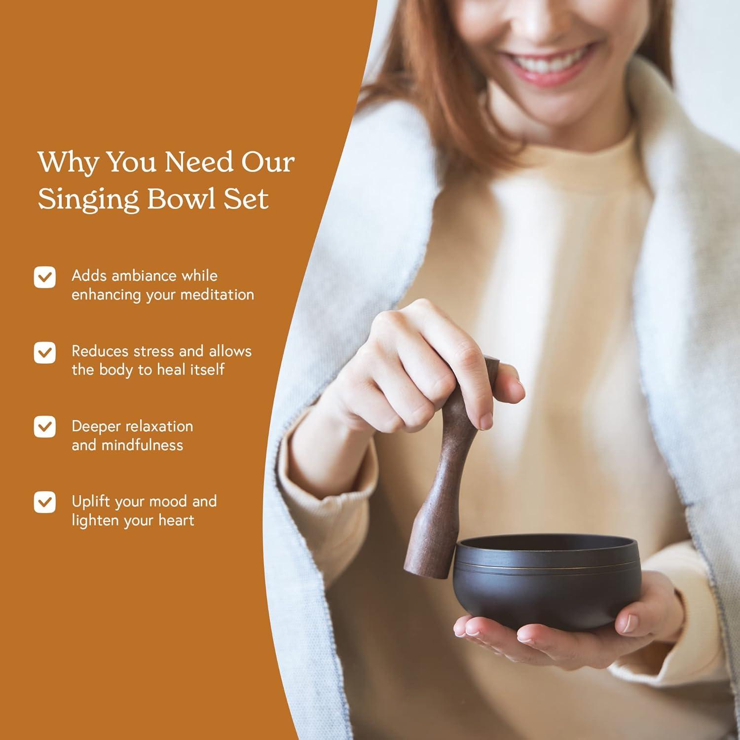 Cuencos Tibetanos Mindful & Modern | Negro | 11.68 cm