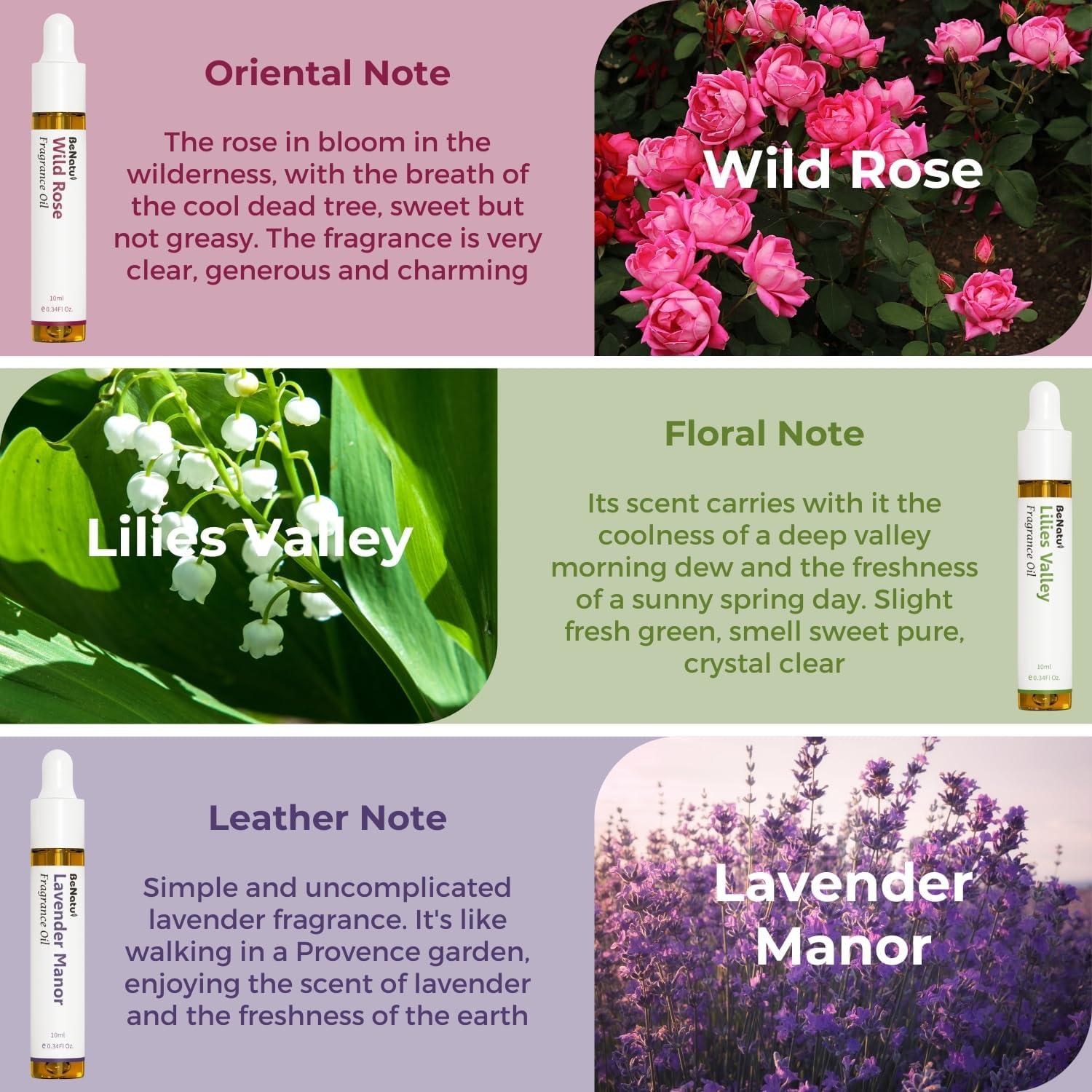 Conjunto de Aceites Aromáticos Premium Benatu Floral 6 Pcs