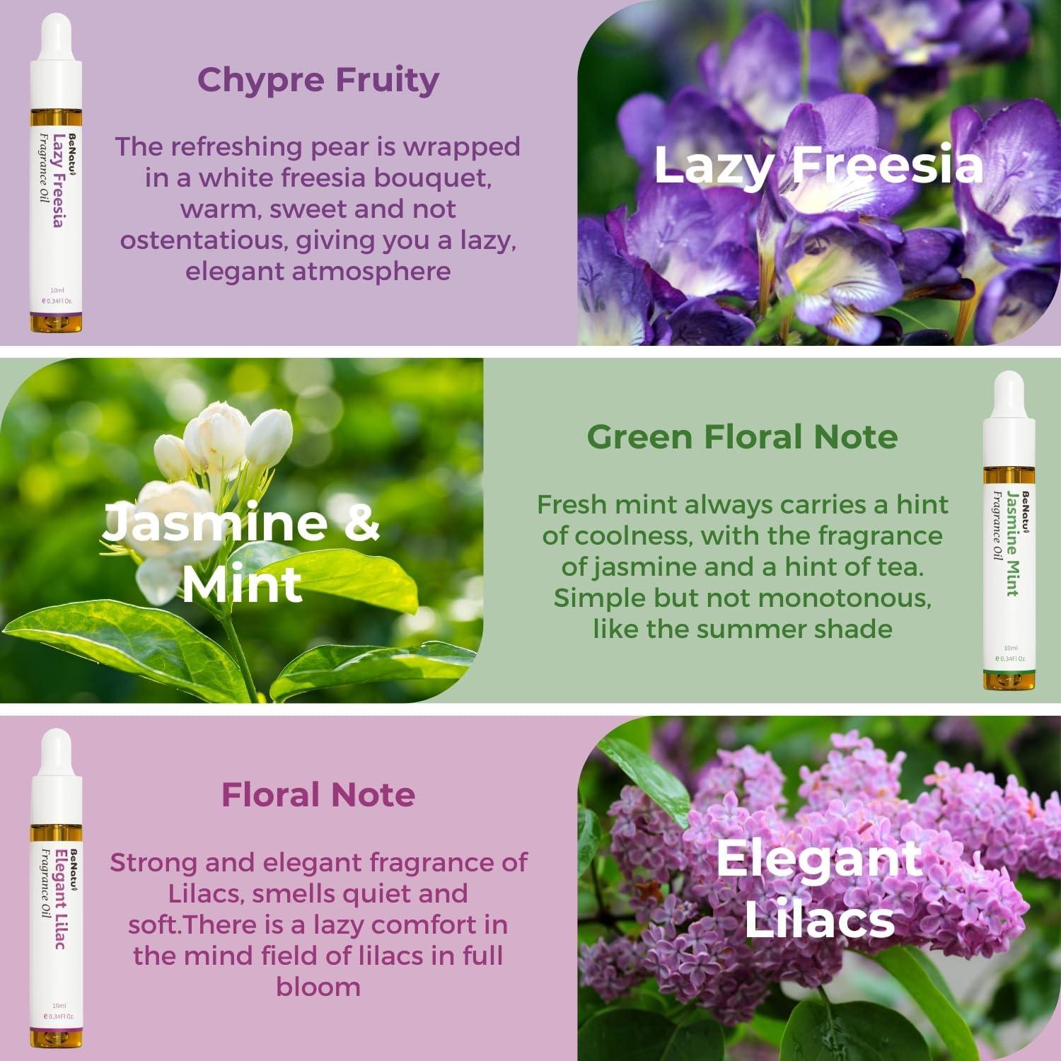 Conjunto de Aceites Aromáticos Premium Benatu Floral 6 Pcs