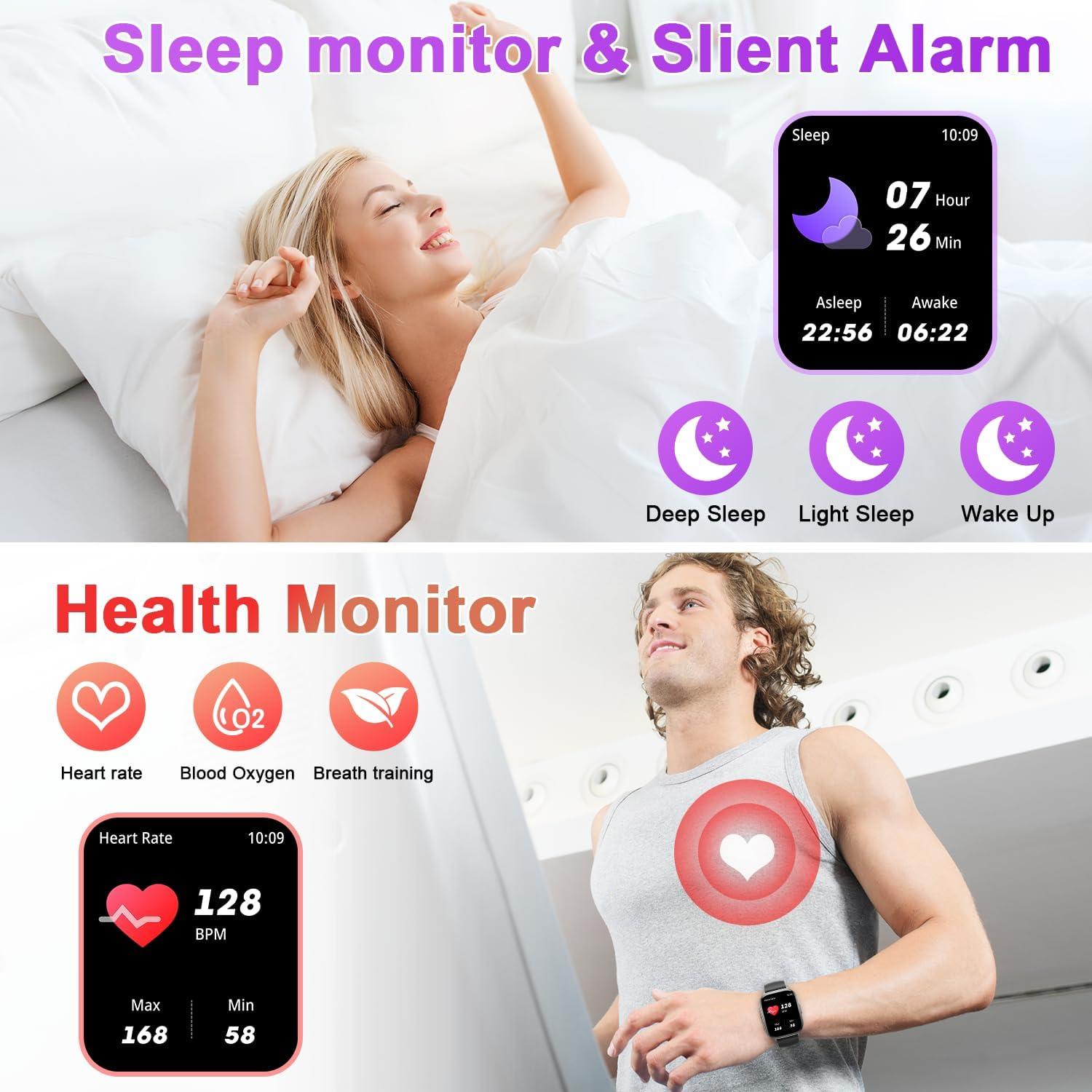 Reloj Inteligente Fitness Y2 - Monitor Cardíaco y Llamadas