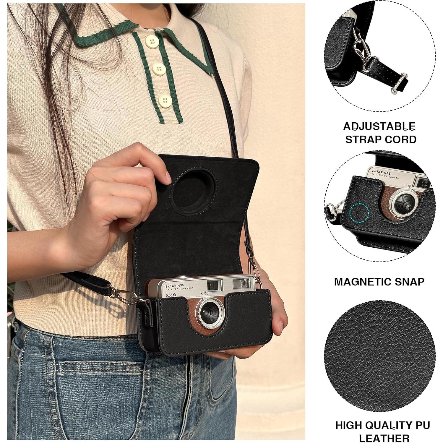 Funda de Cámara CAIYOULE para KODAK EKTAR H35 - Negra