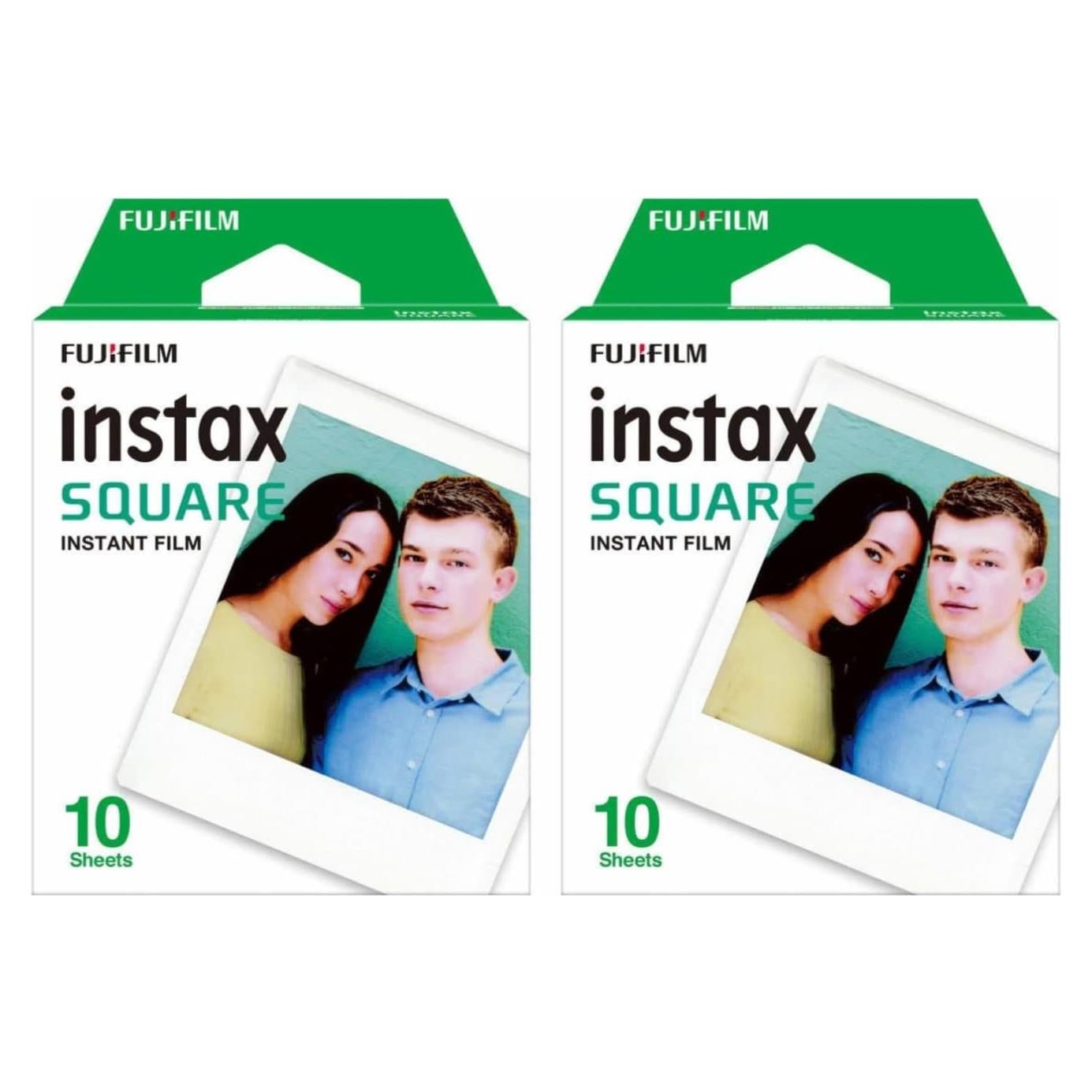 Papel Fotográfico Fujifilm Instax Square Doble 2x10 Fotos