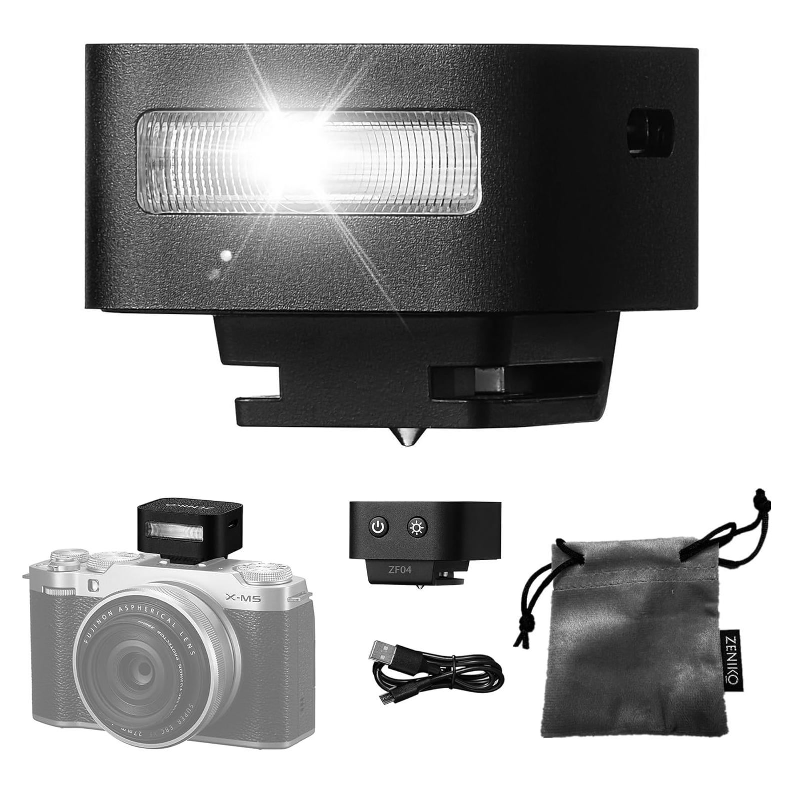 Flash Mini Zeniko ZF04 para Cámara - 372 Destellos, 3s Reciclaje