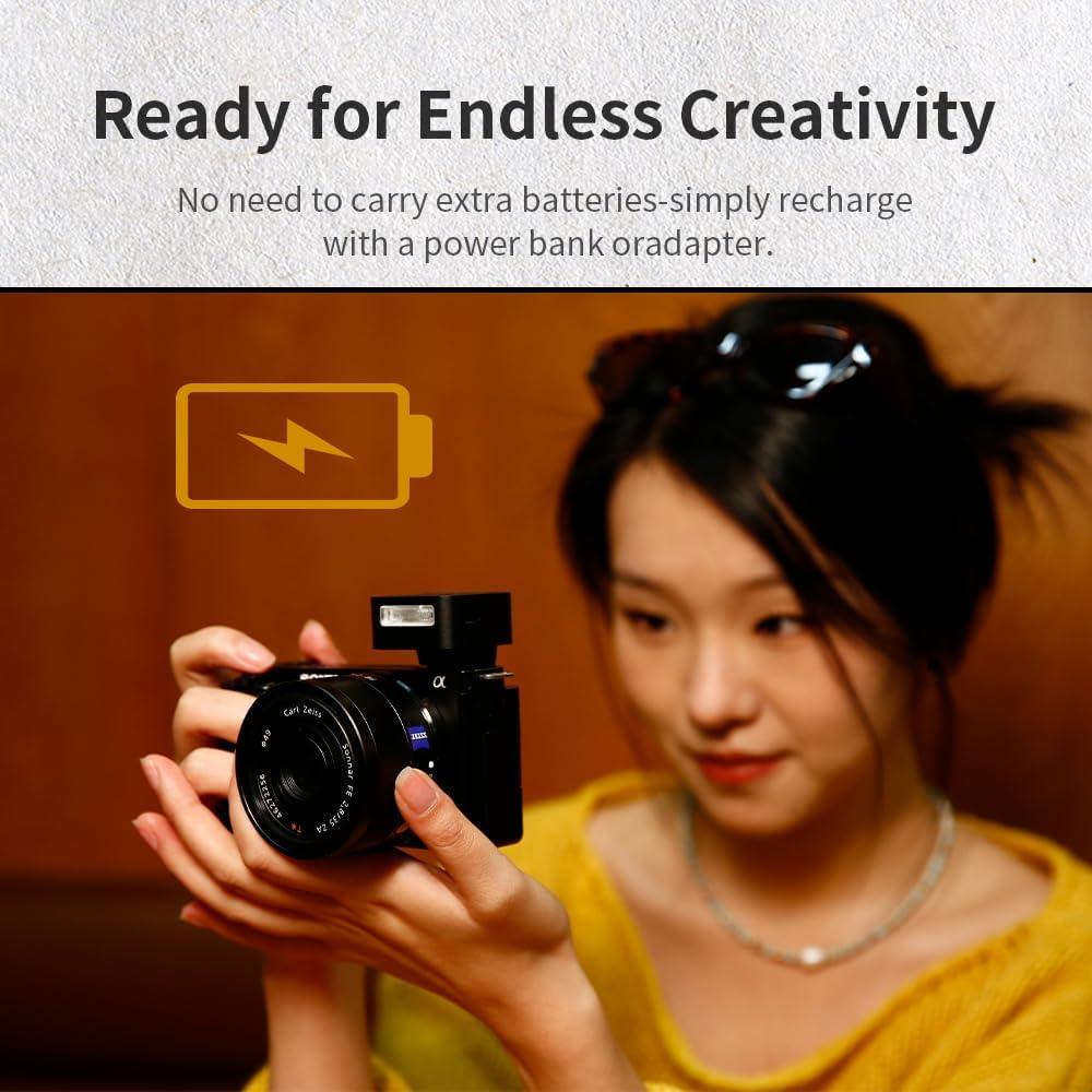 Flash Mini Zeniko ZF04 para Cámara - 372 Destellos, 3s Reciclaje