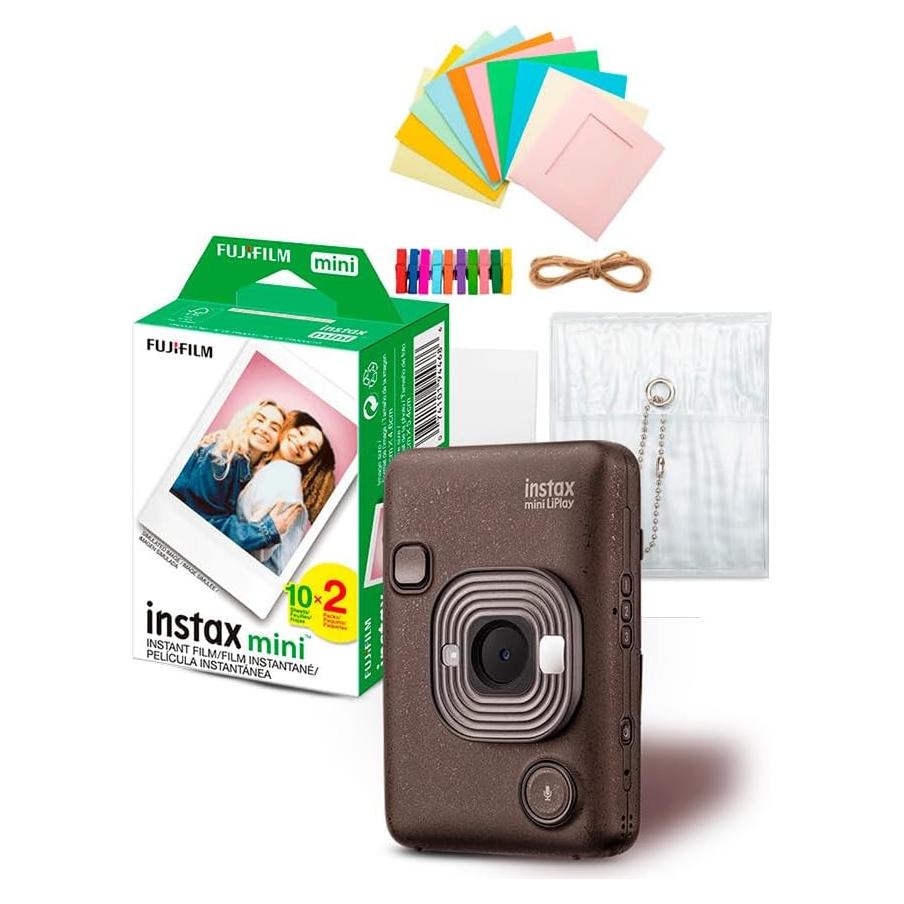 Cámara Instantánea Híbrida Fujifilm Instax Mini LiPlay Bronce