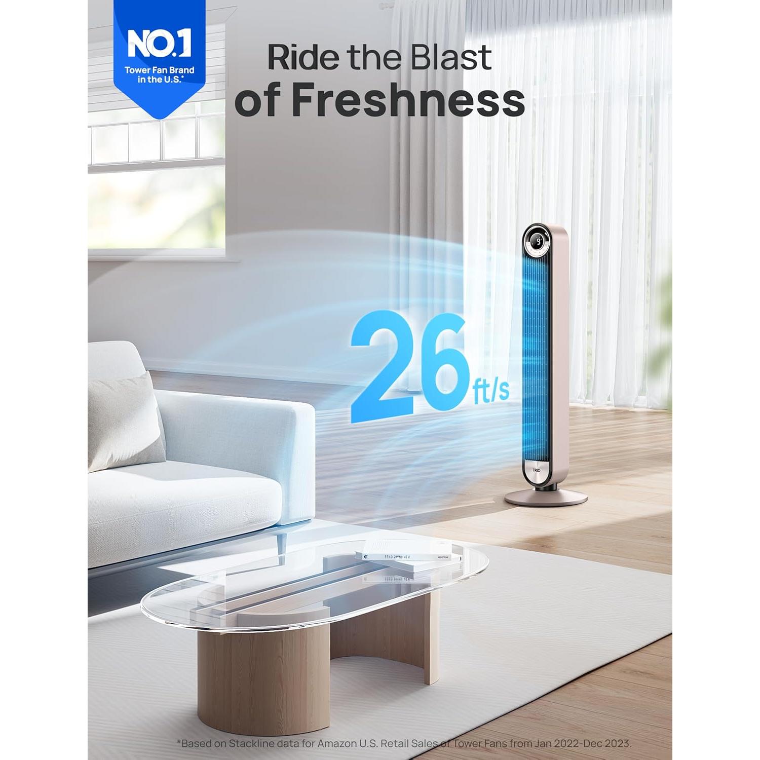 Ventilador de Torre Dreo Cruiser Pro T2S 106,68 cm Control Voz