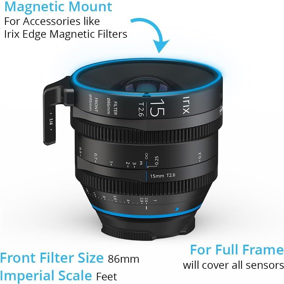 Lente Irix Cine 15mm T2.6 Gran Angular Montura Leica L