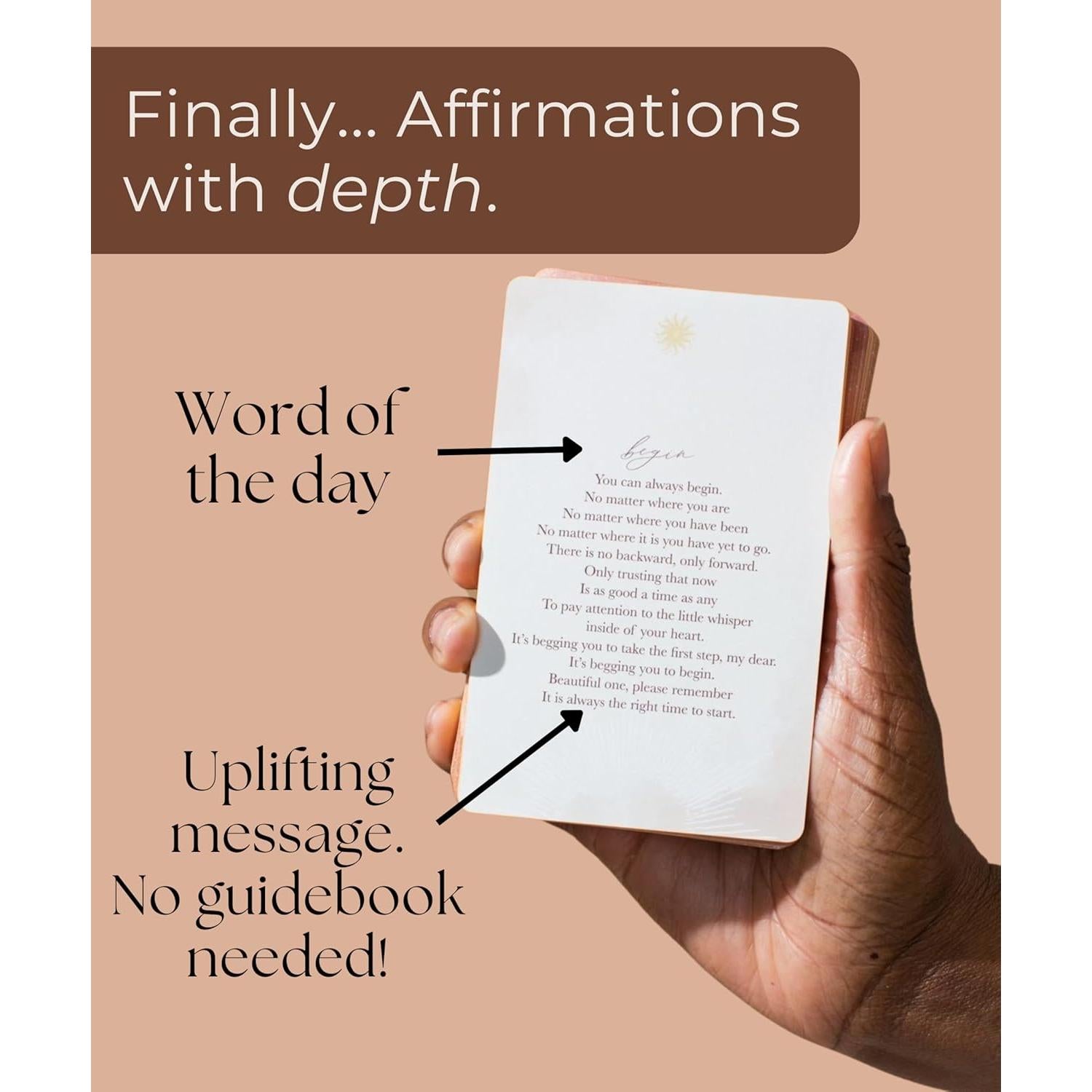 Tarjetas de Afirmaciones Positivas THE MINDFUL COLLECTIVE - 36 Cartas