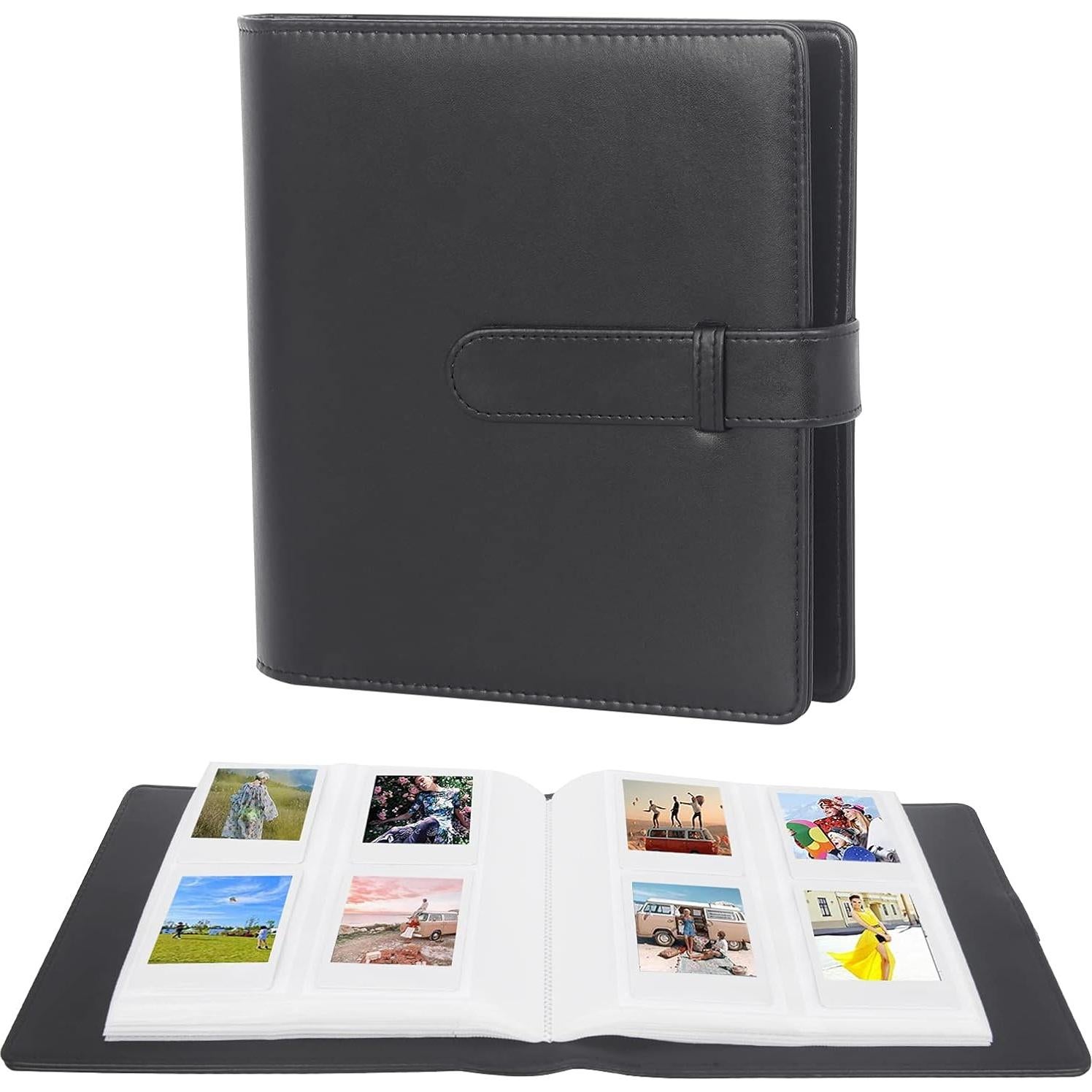 Álbum de Fotos 256 Bolsillos Ruibytree - 2 Paquetes Negro/Azul