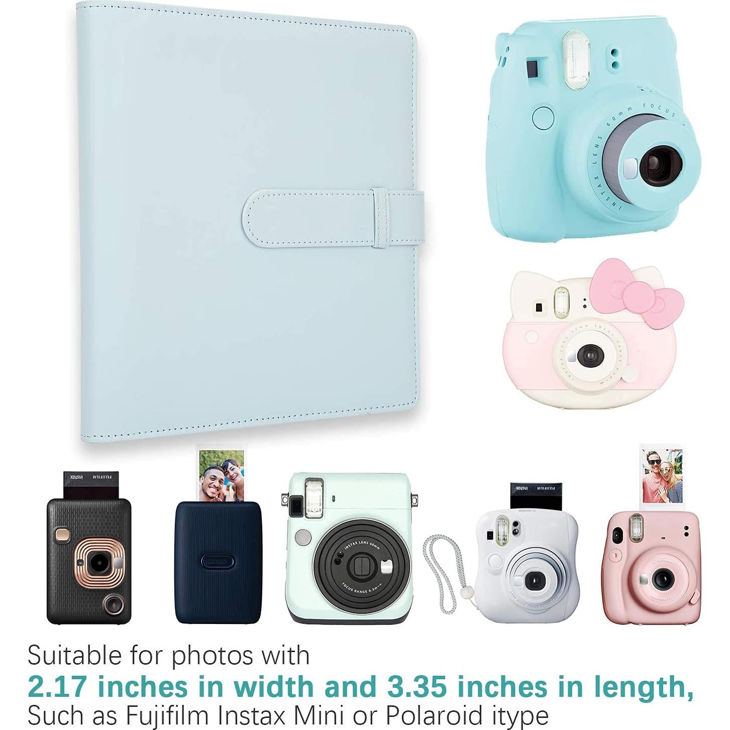 Álbum de Fotos 256 Bolsillos Ruibytree - 2 Paquetes Negro/Azul