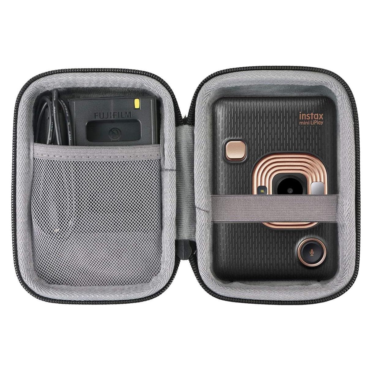 Funda Dura co2CREA para Cámara Fujifilm Instax Mini Liplay Negra