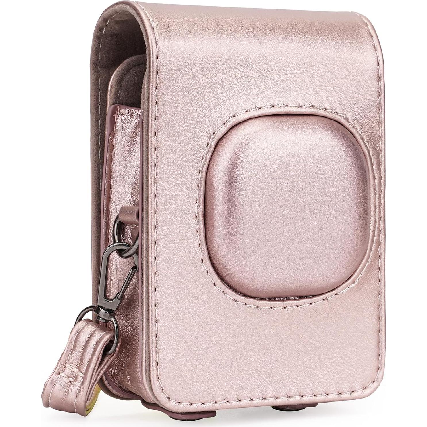 Funda Protectora Frankmate para Fujifilm Instax Mini Liplay Oro Rosa
