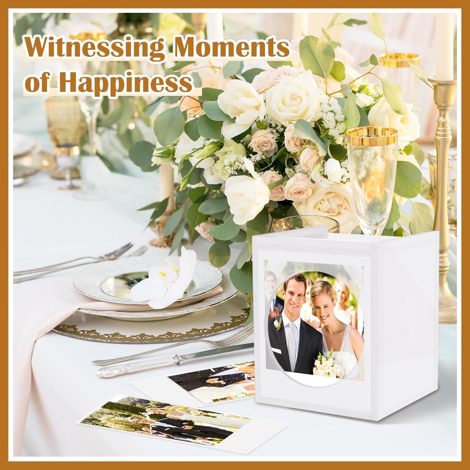 Mini Marco Polaroid DARCKLE con Caja de Almacenamiento Acrílica