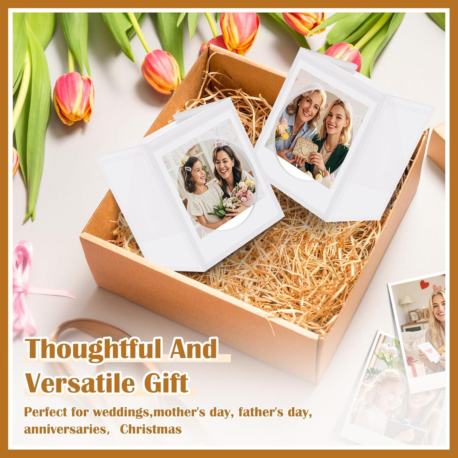 Mini Marco Polaroid DARCKLE con Caja de Almacenamiento Acrílica