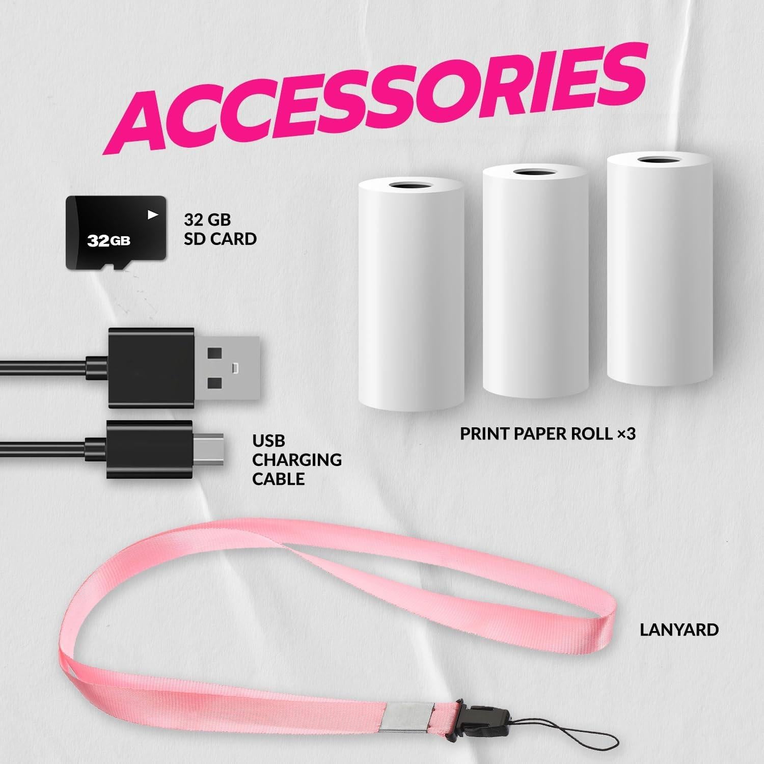 Cámara Digital para Niños Magnavox MCC9063 Rosa 20MP 1080p