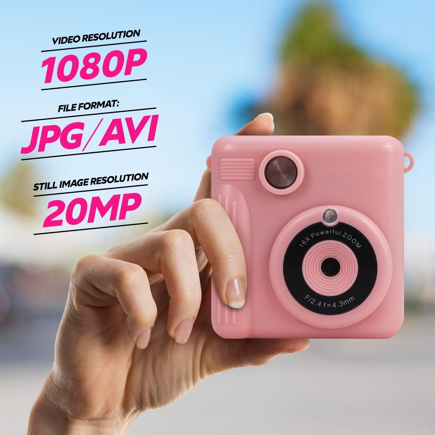 Cámara Digital para Niños Magnavox MCC9063 Rosa 20MP 1080p