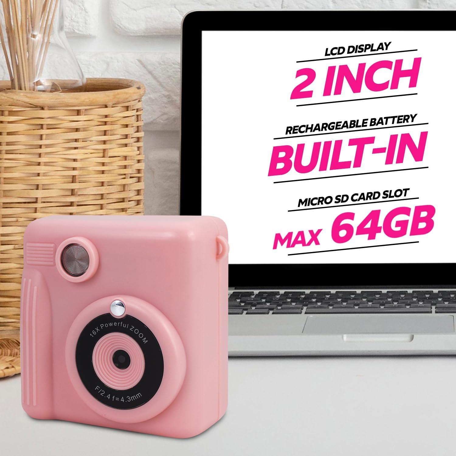 Cámara Digital para Niños Magnavox MCC9063 Rosa 20MP 1080p